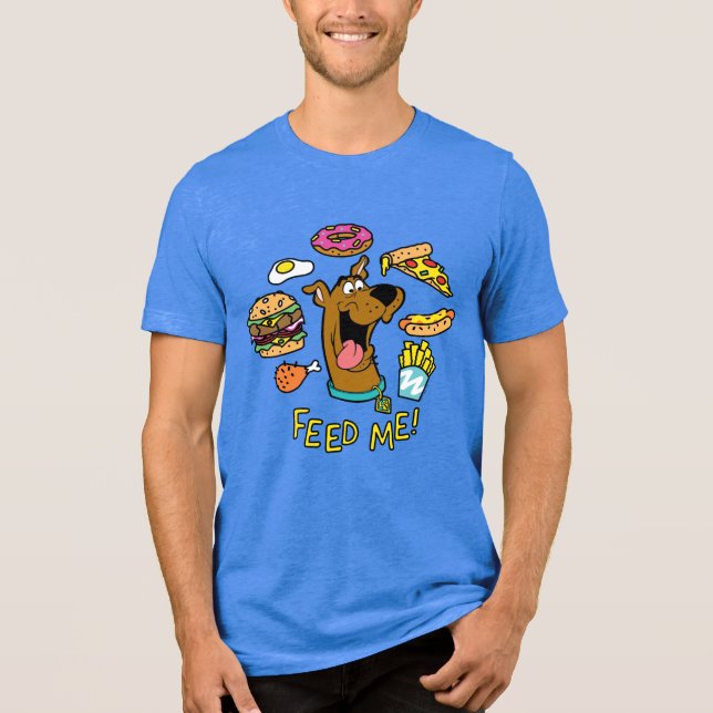 Scooby-Doo Fütterte mich! Tri-Blend Shirt (Vorderseite)