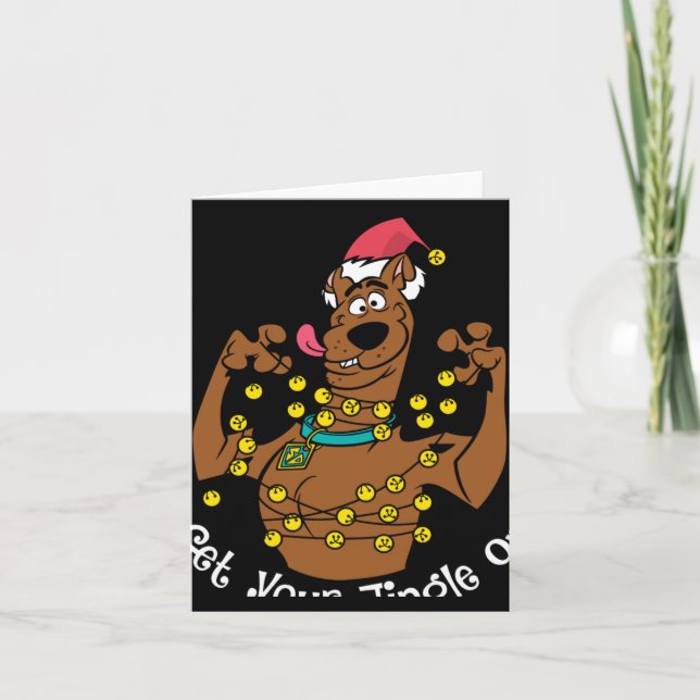 Scooby Doo Get Your Jingle On T Shirt  Karte (Vorderseite)