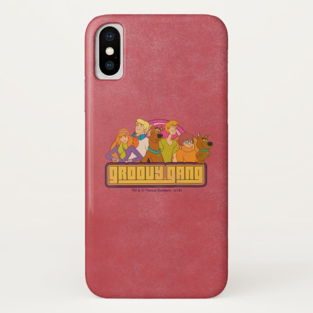 Scooby-Doo | "Groovy Gang" Retro Cartoon Graphic Case-Mate iPhone Hülle (Rückseite)