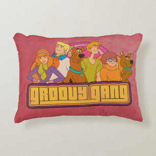 Scooby-Doo "Groovy Gang" Retro Cartoon Graphic Dekokissen