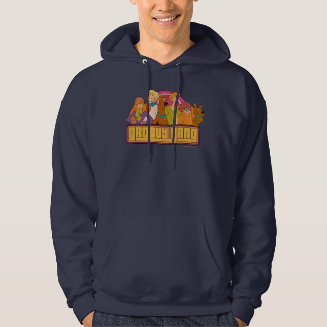 Scooby-Doo | "Groovy Gang" Retro Cartoon Graphic Hoodie (Vorderseite)
