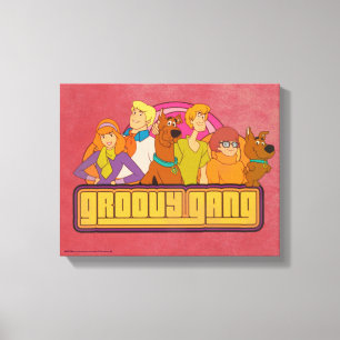 Scooby-Doo "Groovy Gang" Retro Cartoon Graphic Leinwanddruck