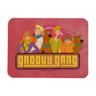 Scooby-Doo | "Groovy Gang" Retro Cartoon Graphic Magnet