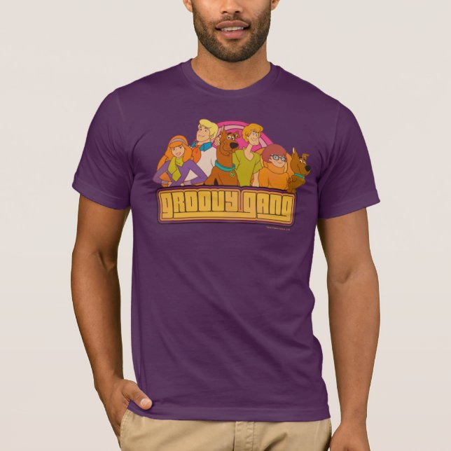 Scooby-Doo | "Groovy Gang" Retro Cartoon Graphic T-Shirt (Vorderseite)