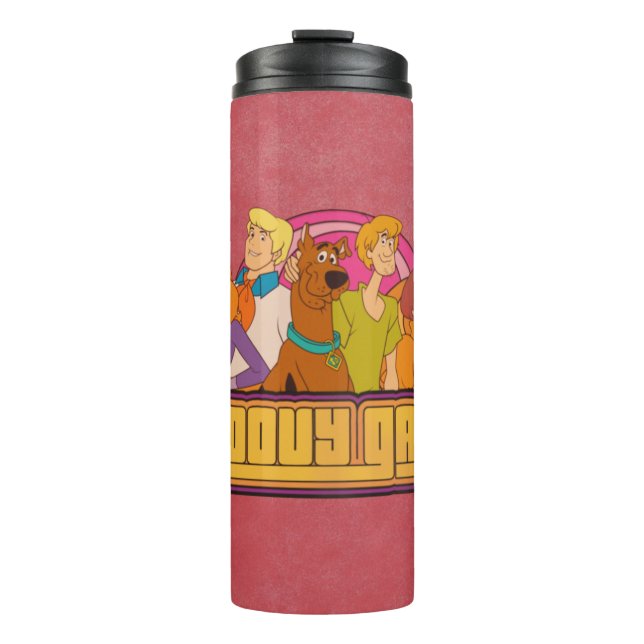 Scooby-Doo | "Groovy Gang" Retro Cartoon Graphic Thermosbecher (Vorderseite)