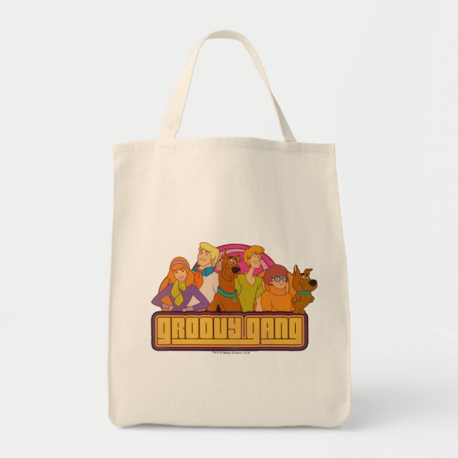 Scooby-Doo | "Groovy Gang" Retro Cartoon Graphic Tragetasche (Vorne)