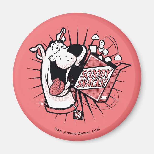 Scooby-Doo Halftone Scooby Snacks Magnet (Vorne)