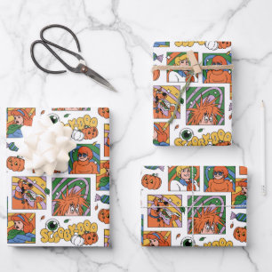 Scooby-Doo Halloween-Fotos Muster Geschenkpapier Set