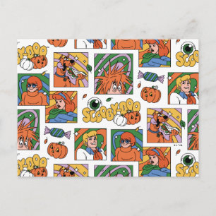 Scooby-Doo Halloween-Fotos Muster Postkarte