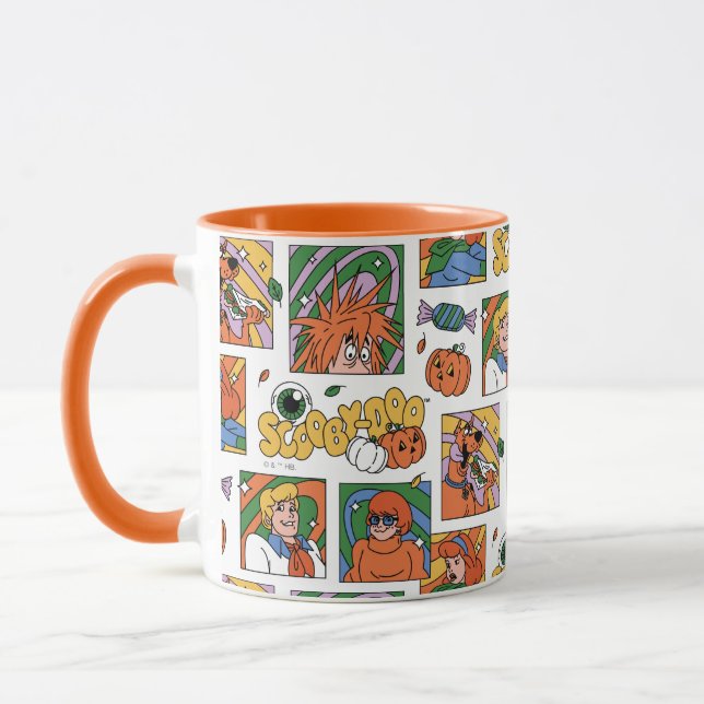 Scooby-Doo Halloween-Fotos Muster Tasse (Links)