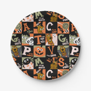 Scooby-Doo   Halloween Pattern Pappteller