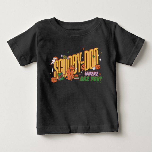 Scooby-Doo Halloween Snack Logo Baby T-shirt (Vorderseite)