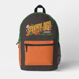 Scooby-Doo-Halloween-Snack-Logo Bedruckter Rucksack