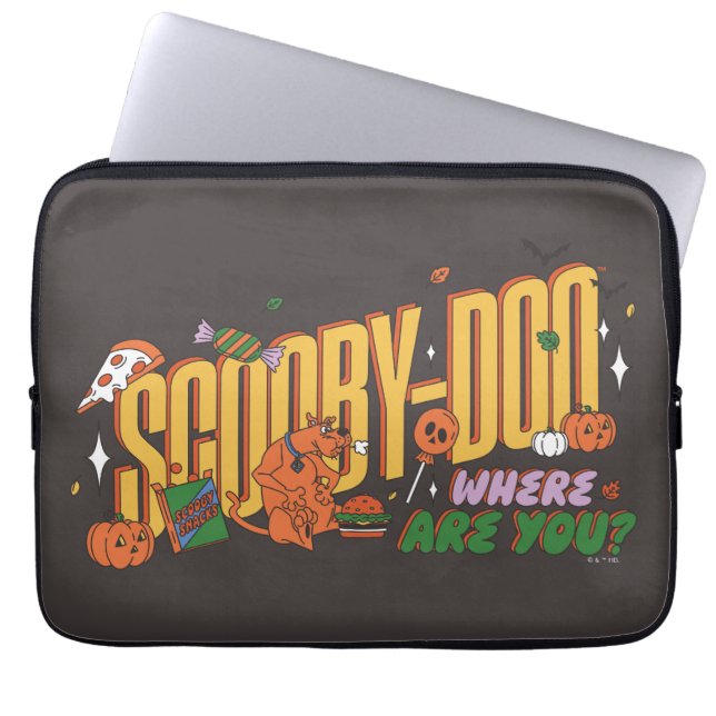 Scooby-Doo Halloween Snack Logo Laptopschutzhülle (Vorderseite)