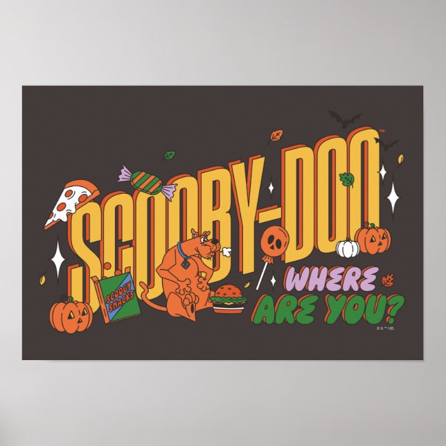 Scooby-Doo Halloween Snack Logo Poster (Vorne)