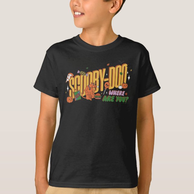 Scooby-Doo-Halloween-Snack-Logo T-Shirt (Vorderseite)