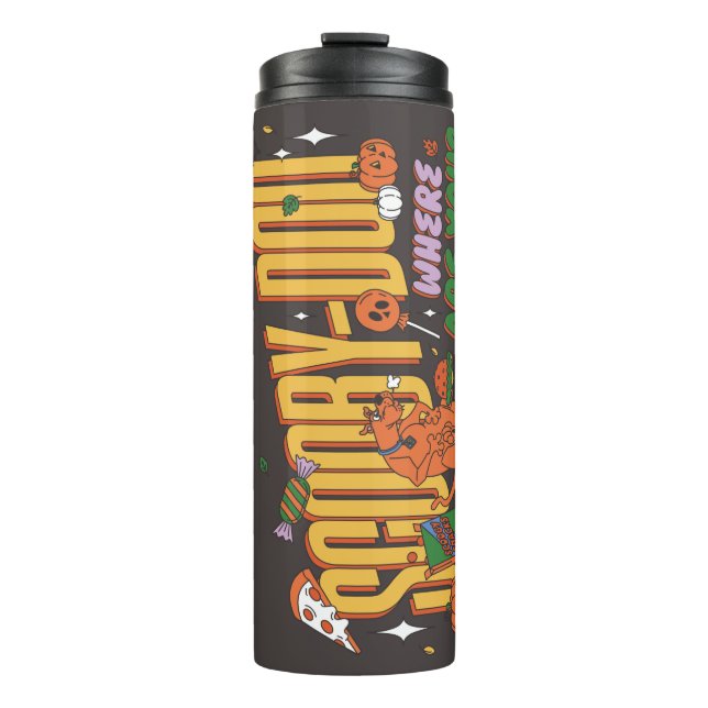Scooby-Doo Halloween Snack Logo Thermosbecher (Vorderseite)