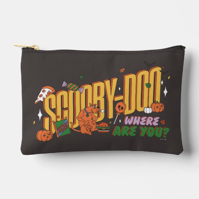 Scooby-Doo Halloween-Snack-Logo Zubehörtasche (Vorderseite)