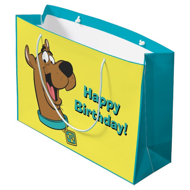 Scooby-Doo Happy Face Große Geschenktüte (Rückseite Schrägansicht)