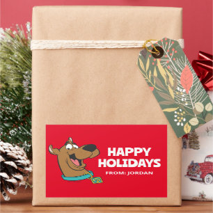 Scooby-Doo Happy Face   PERSONALISIERT Rechteckiger Aufkleber