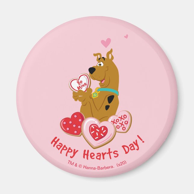 Scooby-Doo - Happy Hearts Day Magnet (Vorne)