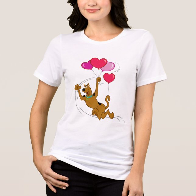 Scooby Doo - Heart Ballons Tri-Blend Shirt (Vorderseite)