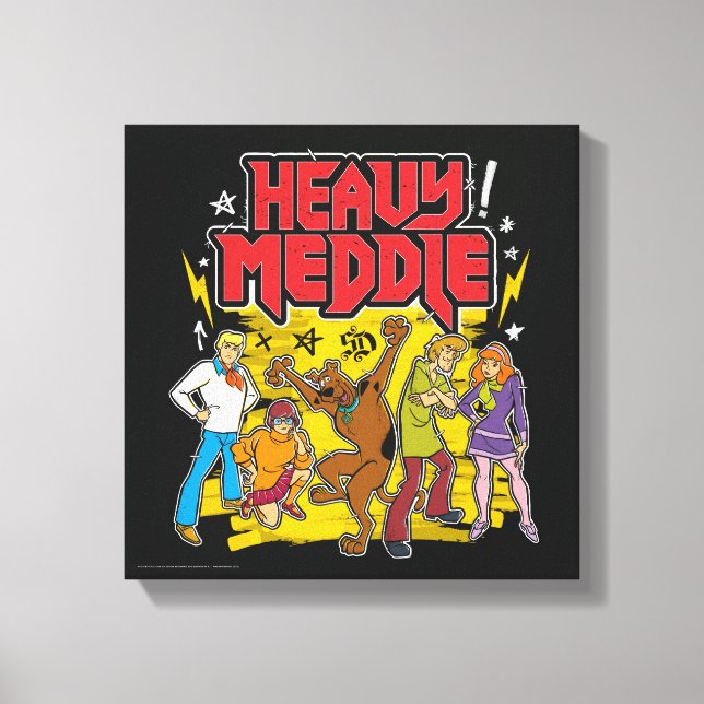 Scooby-Doo | "Heavy Meddle" Grafik Leinwanddruck (Vorderseite)