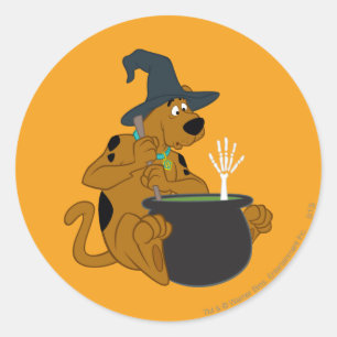 Scooby-Doo Hexs Cauldron Runder Aufkleber