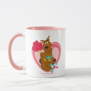 Scooby-Doo Holding Heart Lolipops Tasse
