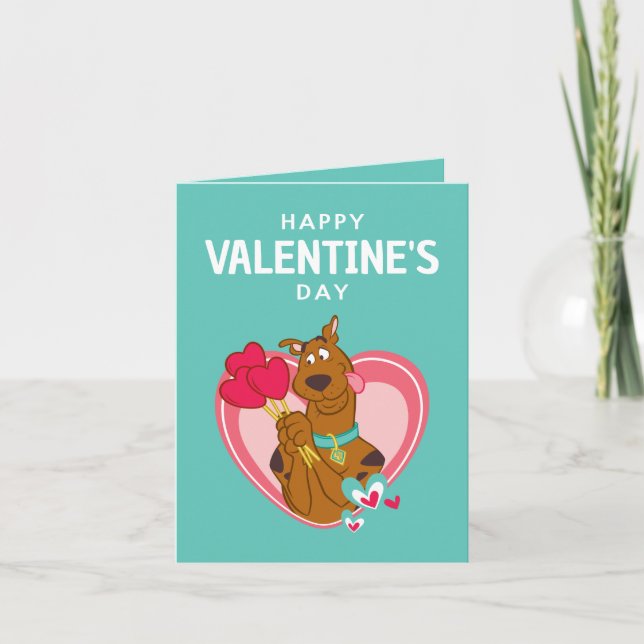 Scooby-Doo Holding Heart Lollipops (Vorderseite)
