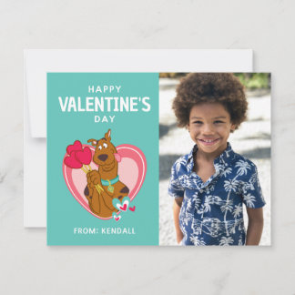 Scooby-Doo Holding Heart Lollipops Mitteilungskarte