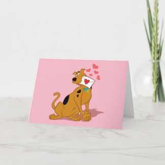Scooby-Doo - Holding Valentine Envelope Feiertagskarte