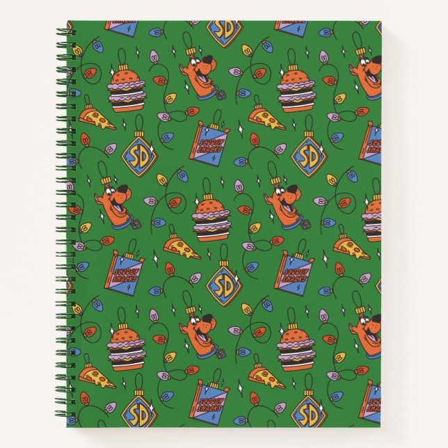 Scooby-Doo Holiday Snack Lichtermuster Notizbuch (Vorderseite)