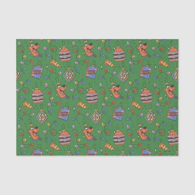 Scooby-Doo Holiday Snack Lichtermuster Seidenpapier (Vorderseite)