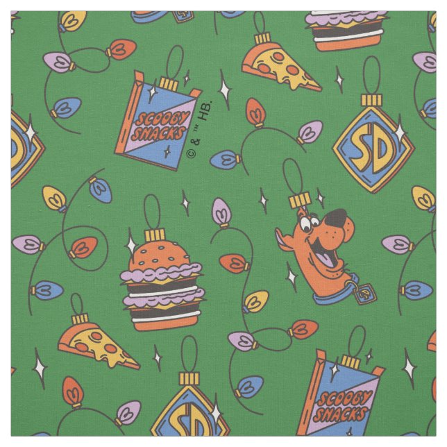 Scooby-Doo Holiday Snack Lights Pattern Stoff (Muster)