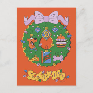 Scooby-Doo Holiday Snack Wreath Grafik Feiertagspostkarte