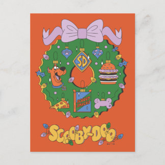 Scooby-Doo Holiday Snack Wreath Grafik Feiertagspostkarte