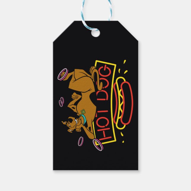 Scooby-Doo Hot Dog Neon Sign Geschenkanhänger (Vorderseite)