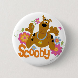 Scooby-Doo in Blume Button