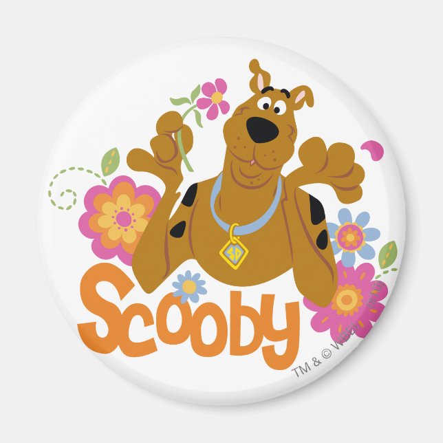 Scooby-Doo in Blume Magnet (Vorne)