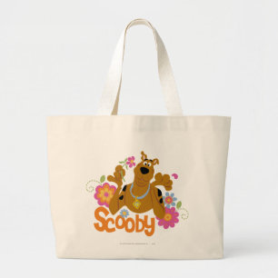 Scooby-Doo in den Blumen Jumbo Stoffbeutel