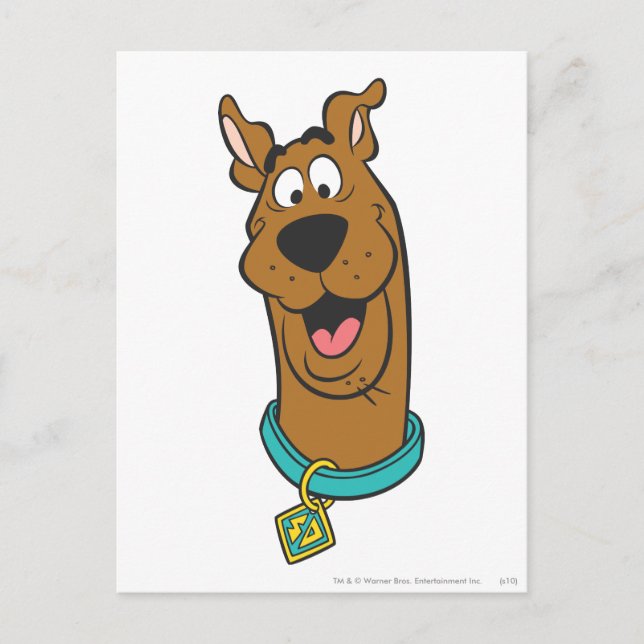 Scooby-Doo lächelnd Gesicht Postkarte (Vorderseite)