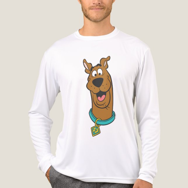 Scooby-Doo lächelnd Gesicht Tri-Blend Shirt (Vorderseite)