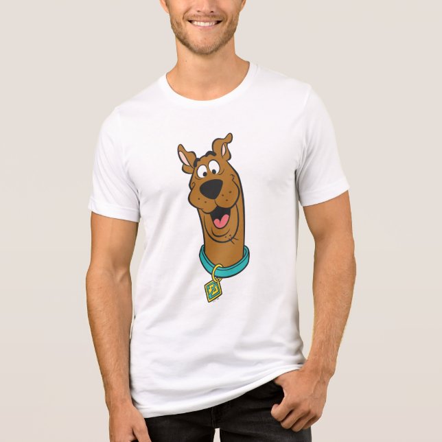 Scooby-Doo lächelnd Gesicht Tri-Blend Shirt (Vorderseite)