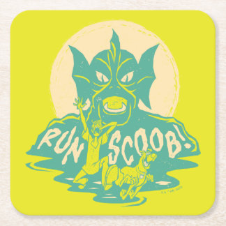 Scooby-Doo | Lauf Scoob! Rechteckiger Pappuntersetzer