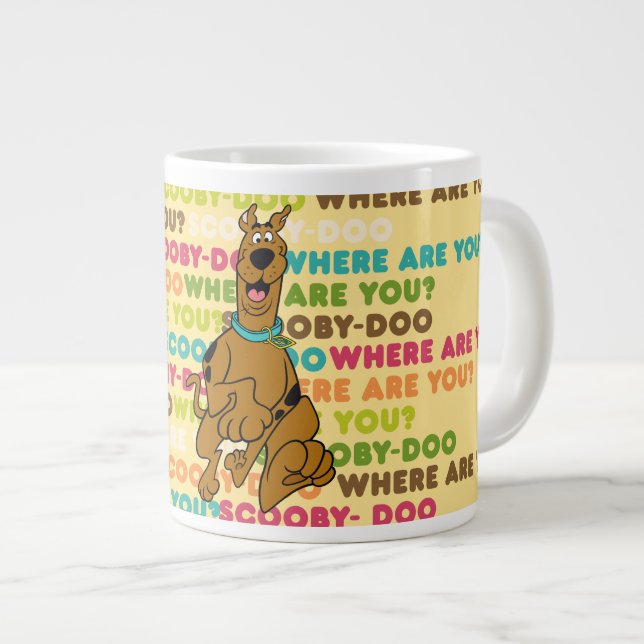 Scooby-Doo läuft "Wo bist du?" Jumbo-Tasse (Vorderseite Rechts)