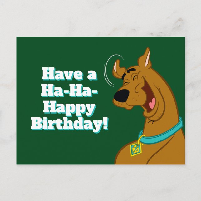 Scooby-Doo Laughing Postkarte (Vorderseite)