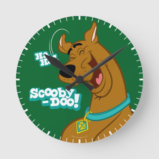 Scooby Doo Laughing Runde Wanduhr (Vorderseite)