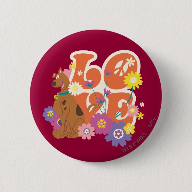 Scooby-Doo "Liebe" Button (Vorderseite)
