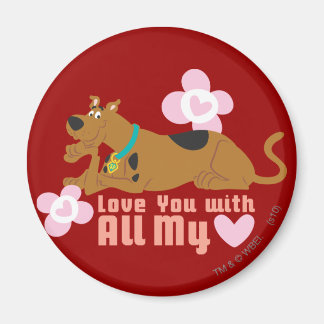 Scooby-Doo "Liebe dich mit meinem ganzen Herzen" Magnet